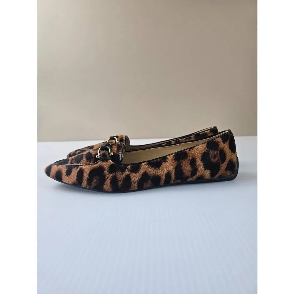 Talbots Driving Flats Sz 8 1/2 Leopard